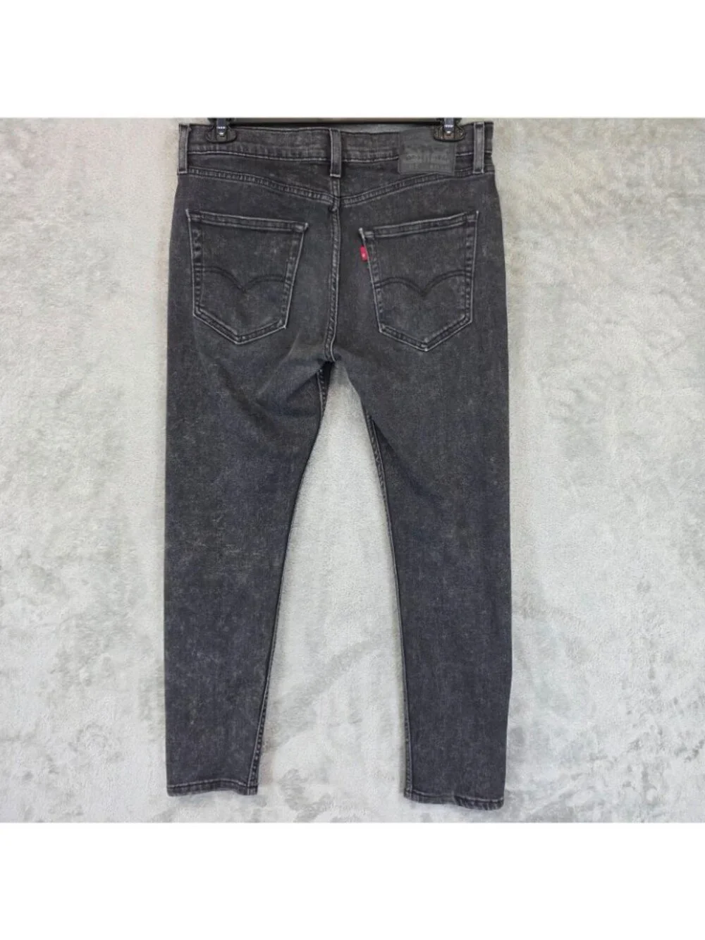 Levis 512 Jeans Mens 33x30 Gray Charcoal Wash Slim Taper Stretch Denim Pants
